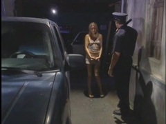 VidsPlus presents: Police officer gets a blowjob from skinny girl