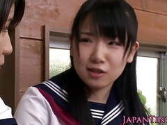 VidsPlus presents: Tiny cfnm japanese schoolgirl love sharing cock