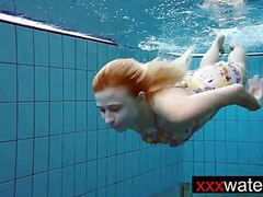 VidsPlus presents: Amateur blonde mermaid