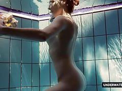 VidsPlus presents: Hot big titted teen lera swimming in the pool