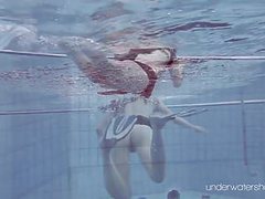 VidsPlus presents: Roxalana chech in scuba diving in the pool