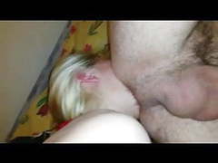 VidsPlus presents: Bbw blondie gives a deep ass licking rimjob