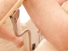 VidsPlus presents: Cfnm femdom mature doctor examining a pathetic slave