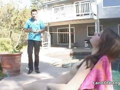VidsPlus presents: Sunbathing teen fucked by not step dad