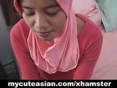 VidsPlus presents: Asian amateur in head scarf sucks then fucks