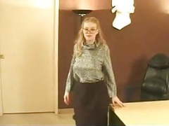 VidsPlus presents: Secretary with big boobs and hairy pussy gv00035