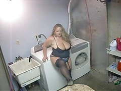 VidsPlus presents: Hot bbw in heels and lingerie smoking solo