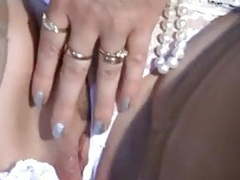 VidsPlus presents: Mature mom upskirt, flashing, fingering smooth shaved pussy