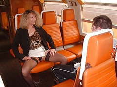 VidsPlus presents: Virgin boy and nasty mom in train