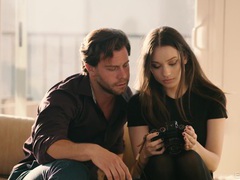 VidsPlus presents: Cute brunette liv wild enjoys getting fucked good in prone-bone, Couple, Hardcore, High Heels, Long Hair, Lingerie, Stockings, Natural Tits, Blowjob, Ball Licking, Hot Ass, Pussy, Shaved Pussy, Cowgirl, Miniskirt, Babes