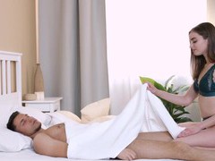 VidsPlus presents: Cute teen vika lita sucks and rides dick