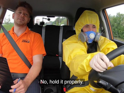 VidsPlus presents: Driving instructor fucks orgasmic pussy of skinny czech lexi dona