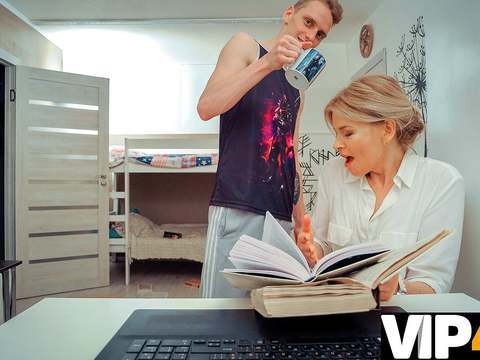 VidsPlus presents: Tutor4k. dude uses dirty ideas and finally fucks sexy literature teacher