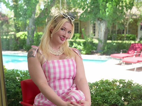 VidsPlus presents: Chubby model leya falcon sucks a black dick and gets fucked hard