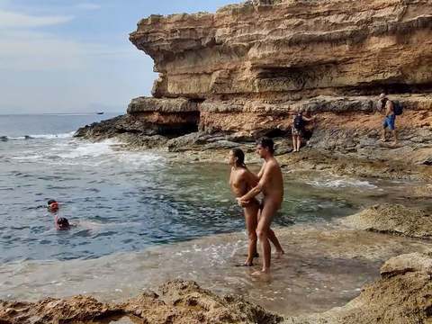 VidsPlus presents: Divers watching us fuck at the beach give us some help