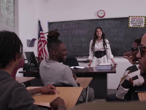 VidsPlus presents: Hardcore interracial fucking in the office with a cum loving slut