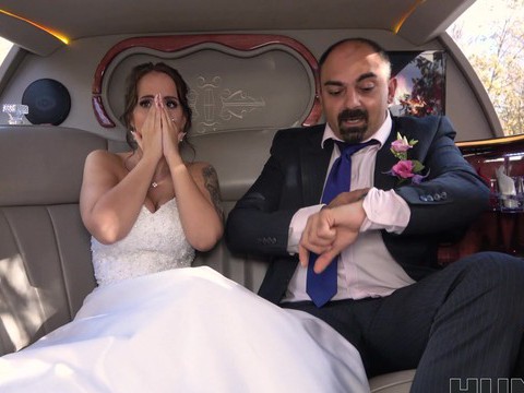 VidsPlus presents: Busty bride jennifer mendez gets ass fucked in back of the limo