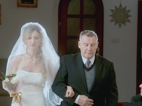VidsPlus presents: Newly wedded bride olivia sparkle gives head and gets fucked