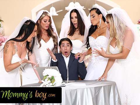 VidsPlus presents: Mommy's boy - furious milf brides reverse gangbang hung wedding planner for wedding planning mistake