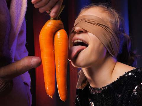 VidsPlus presents: I'm very angry!! my stepbrother tricked me into sucking his dick with the help of taste game - xsanyany