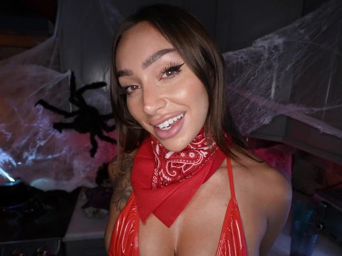 VidsPlus presents: Tattooed sisi rose wearing red lingerie gets fucked hard