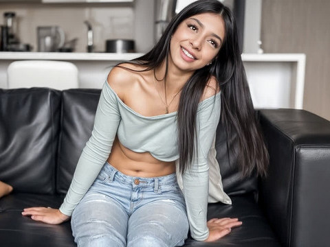 VidsPlus presents: Cute 18yo latina tight pussy banged at amateur modeling casting