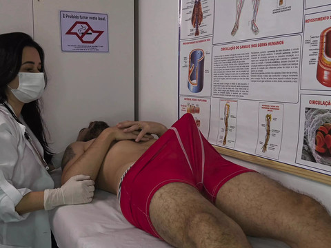 VidsPlus presents: Nurse gets excited by patient's erection