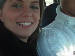 VidsPlus presents: Gf licks his cock in the car