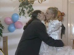 VidsPlus presents: Bride in glasses has cock in her ass