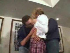 VidsPlus presents: Two guys and the little schoolgirl fucking