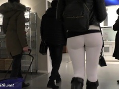 VidsPlus presents: Jeny smith  camel toe white leggings