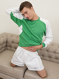 Vids Plus presents: Gorgeous Tommy Hunter masturbates after his soccer practice