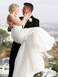 Vids Plus presents: Hot blonde Anikka Albrite consummates her marriage vows after getting married