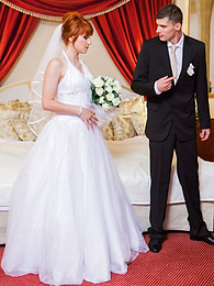 Vids Plus presents: Redhead Czech bride Lucy Bell getting double fucked on her wedding day