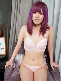Vids Plus presents: Asian girl Shiori Fujimori displays her petite tiny tits and unveils her complete nakedness in a solo