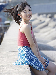 Vids Plus presents: Asian teen Chisaki Morito demonstrates her tiny tits and demonstrates her exposed body outdoors